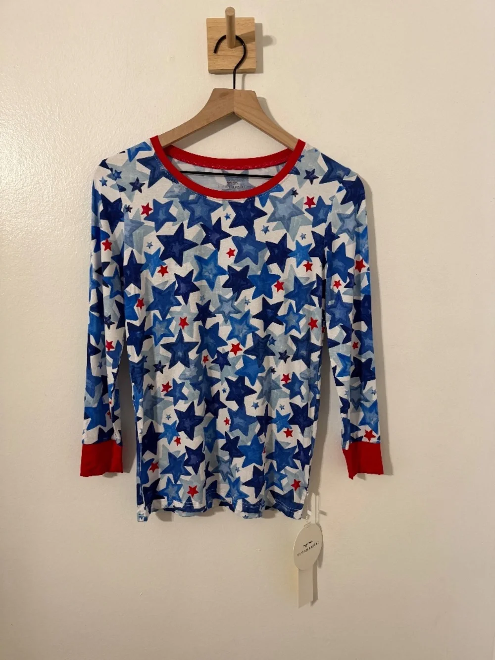 Little Sleepies Starry Splash Pajama Top Girls Sz 16 NWT Bamboo